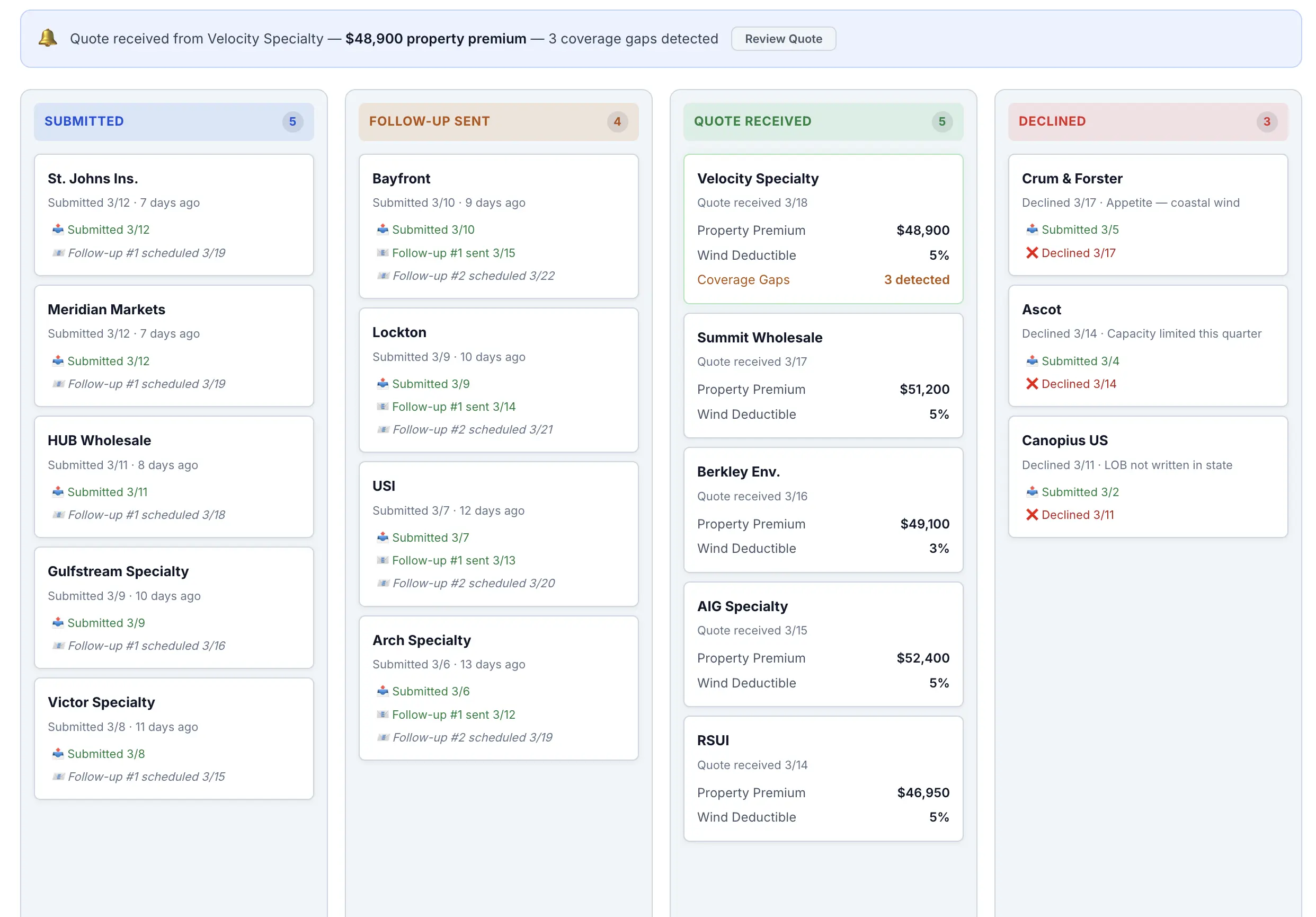 Decoder workflow automation - AI-powered quoting and renewal preparation